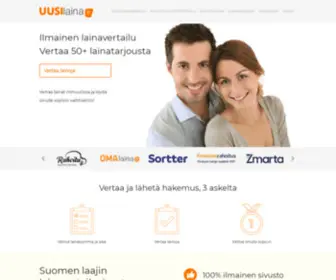 UUsilaina.fi(Katso pikalaina ja kulutusluotto vertailu) Screenshot