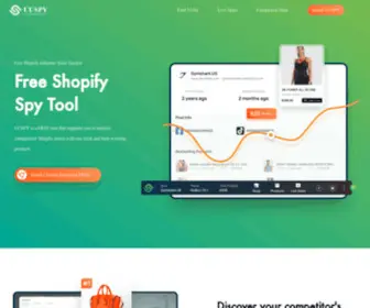 UUspy.net(Free Shopify Spy Tool) Screenshot
