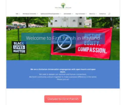 UUwayland.org(First Parish in Wayland) Screenshot