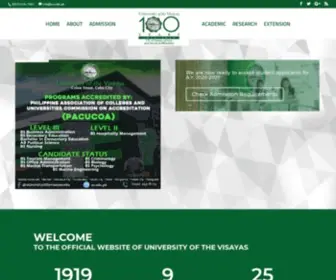 UV.edu.ph(University of the Visayas) Screenshot