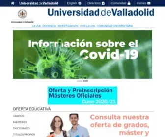 Uva.es(La Universidad de Valladolid (UVa)) Screenshot