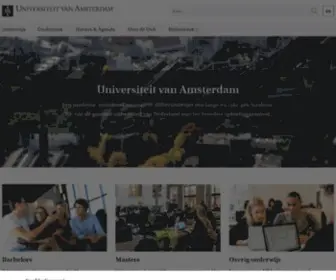 Uva.nl(Universiteit van Amsterdam) Screenshot