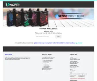 Uvaper.com(Uvaper Wholesale West) Screenshot