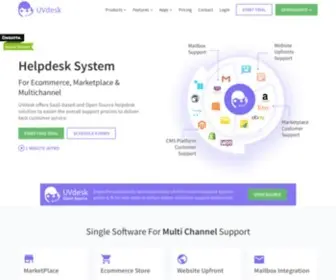 Uvdesk.com(Open Source Helpdesk System for eCommerce) Screenshot