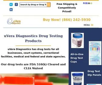 Uveradiagnostics.com(Drug Test Products) Screenshot