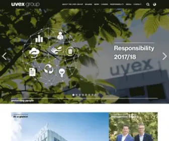 Uvex-Group.com(Uvex group) Screenshot