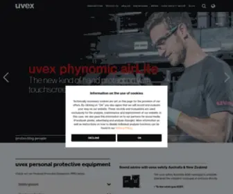 Uvex-Safety.com.au(Uvex safety Australia and New Zealand) Screenshot