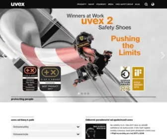 Uvex-Safety.cz(Naším posláním je) Screenshot