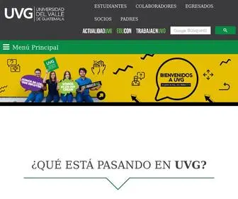 UVG.edu.gt(Universidad del Valle de Guatemala) Screenshot