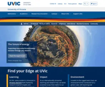 Uvic.ca(The University of Victoria. The UVic Edge) Screenshot