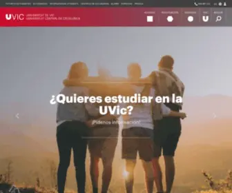 Uvic.es(Universitat de Vic) Screenshot