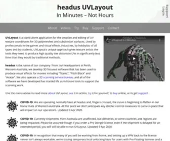 Uvlayout.com(Headus UVLayout) Screenshot
