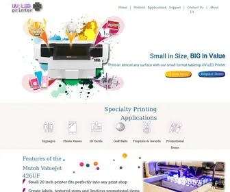 Uvledprinter.com(Packaging Prototype) Screenshot