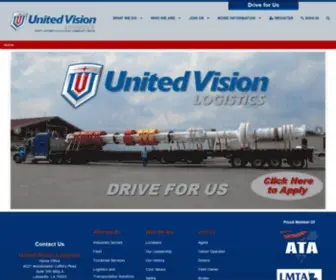 Uvlogistics.com(Driven to Deliver) Screenshot