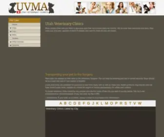 Uvma.org(Utah Veterinary Clinics) Screenshot