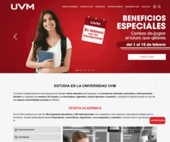 Uvmnet.edu(Universidad) Screenshot