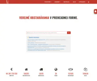 Uvostat.sk(Dáta o firmách a štátnych organizáciach) Screenshot