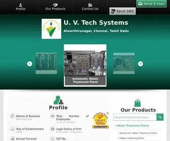 Uvtechsystems.in(Water Treatment Plants) Screenshot