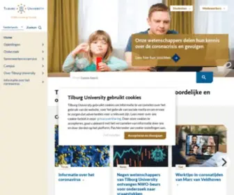 UVT.nl(Tilburg University) Screenshot