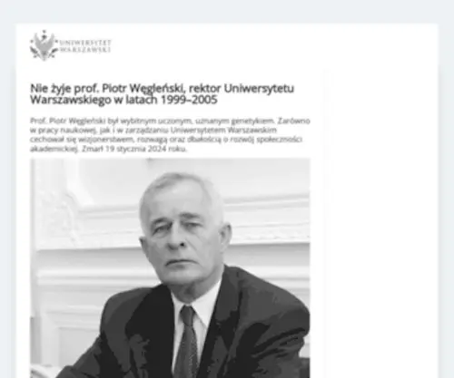 UW.edu.pl(Uniwersytet Warszawski) Screenshot