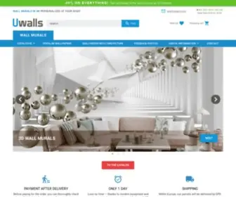 Uwalls.com(Wallpaper and wall murals online shop) Screenshot