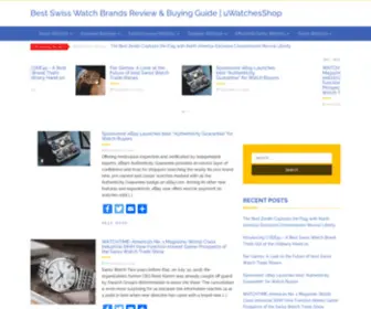 Uwatchesshop.com(Best Swiss Watch Brands Review & Buying Guide) Screenshot