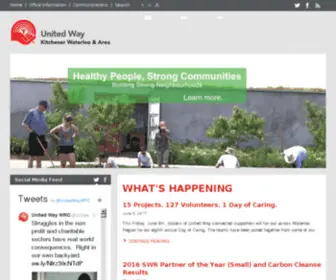 Uwaykw.org(211 Ontario Waterloo Region) Screenshot