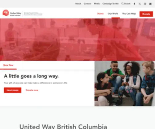 UWBC.ca(United Way British Columbia) Screenshot
