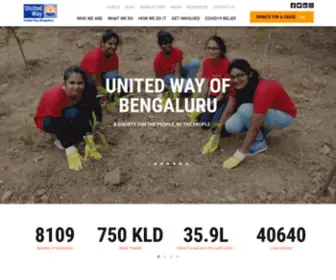 Uwbengaluru.org(United Way of Bengaluru) Screenshot