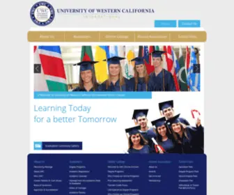 Uwcedu.org(UNIVERSITY OF WESTERN CALIFORNIA) Screenshot