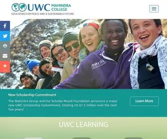 Uwcmahindracollege.org(UWC Mahindra College) Screenshot