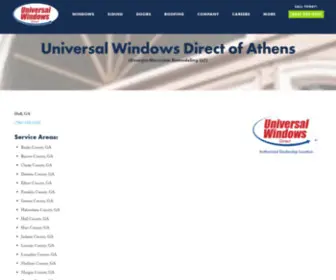 Uwdathens.com(Replacement Windows Athens GA) Screenshot