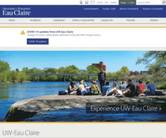 Uwec.edu(UW-Eau Claire) Screenshot