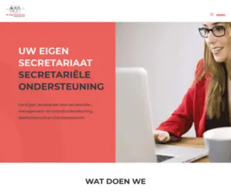 Uweigensecretariaat.nl(Uw Eigen Secretariaat) Screenshot