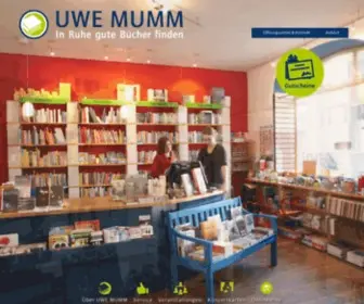 Uwemumm.de(Buchhandlung Uwe Mumm) Screenshot