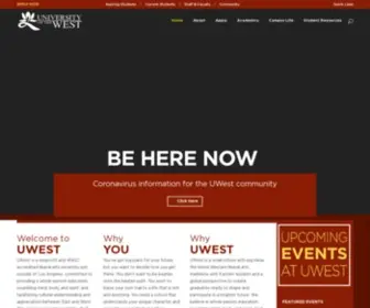 Uwest.edu(University of the West) Screenshot