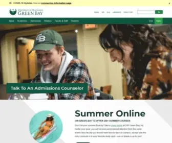 UWGB.edu(UW-Green Bay) Screenshot