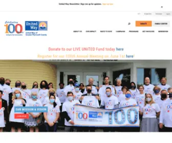 UWGPC.org(United Way of Greater Plymouth County) Screenshot