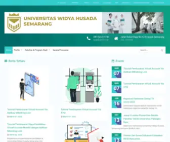 UWHS.ac.id(Universitas Widya Husada Semarang) Screenshot