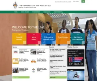 Uwi.edu(The University of the West Indies) Screenshot