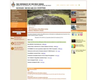 Uwiseismic.com(The UWI Seismic Research Centre) Screenshot