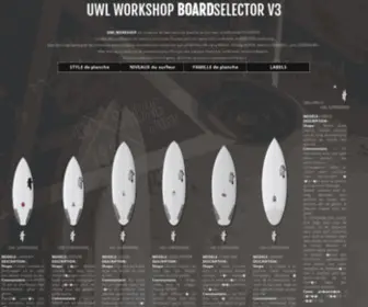 UWL-Workshop.com(UWL WORKSHOP SURFBOARDS SELECTOR) Screenshot