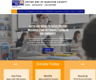 Uwmanistee.org(Unitedwayofmanistee) Screenshot