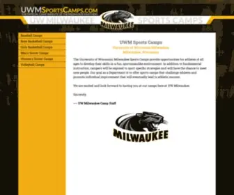 Uwmsportcamps.com(UW Milwaukee) Screenshot