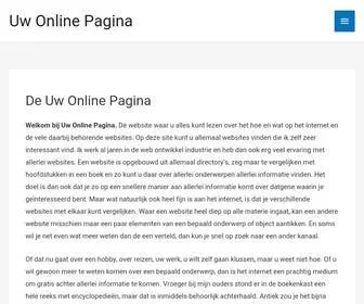 Uwonlinepagina.nl(De Uw Online Pagina) Screenshot