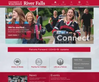 UWRF.edu(University of Wisconsin) Screenshot
