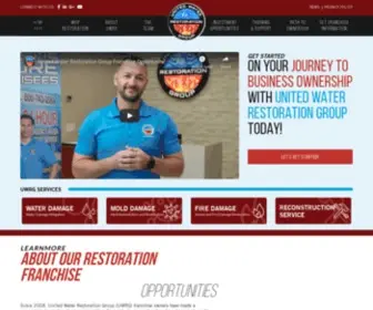 Uwrgfranchise.com(United Water Restoration Group) Screenshot