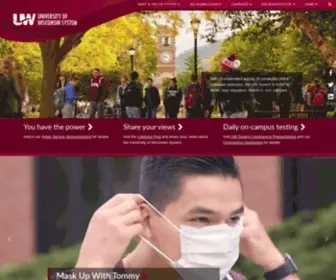Uwsa.edu(University of Wisconsin System) Screenshot