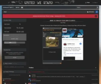 Uwsclan.us(= United We Stand) Screenshot