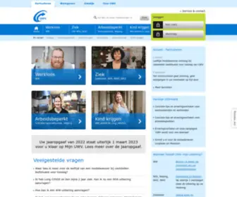 UWV.nl(Particulieren (Home)) Screenshot